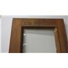 Image 2 : *Vintage wood door with glass window (cracked) - 33.5x81.5