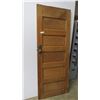 Image 1 : *Vintage wood door with hardware - 30x78