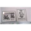 Image 1 : (2) Framed movie ads - 9.5x12