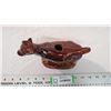 Image 2 : Bennington Vermont Cow Creamer ceramic - 1800's? - 6.5" long - tail repaired?