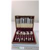 Image 1 : Viners Silver Rose - Sheffield England Silverware set - cutlery in case