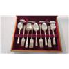 Image 2 : Viners Silver Rose - Sheffield England Silverware set - cutlery in case
