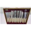 Image 3 : Viners Silver Rose - Sheffield England Silverware set - cutlery in case