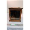 Image 1 : Oak pipe smokers cabinet with beveled glass