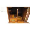 Image 5 : Oak pipe smokers cabinet with beveled glass