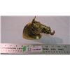 Image 1 : solid brass horse head tape dispenser - made in Canada