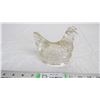 Image 3 : Clear glass chicken ornament candy dispenser