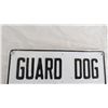 Image 2 : Guard dog on duty tin sign - 7x10