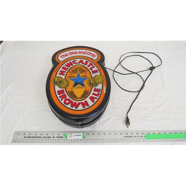 Newcastle Brown Ale light up sign - working - double sided