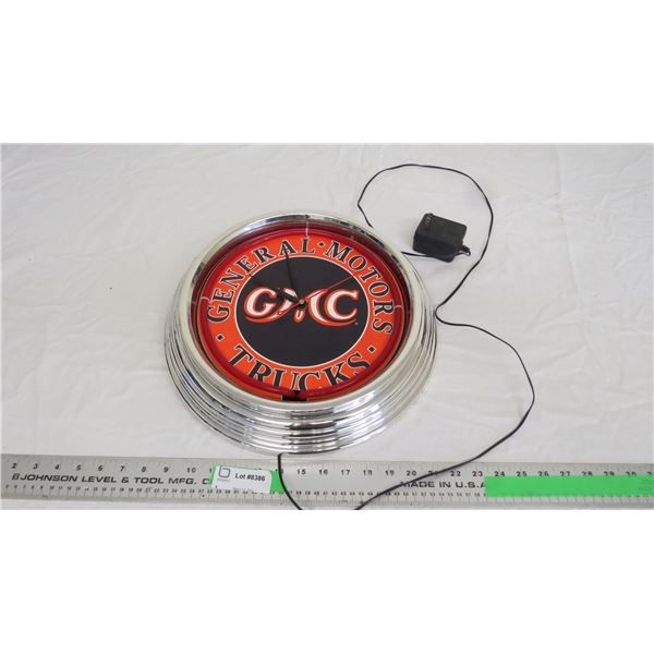 General Motors GMC neon clock (light works, clock not working)