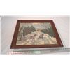 Image 1 : Needlepoint picture in frame - frame loose