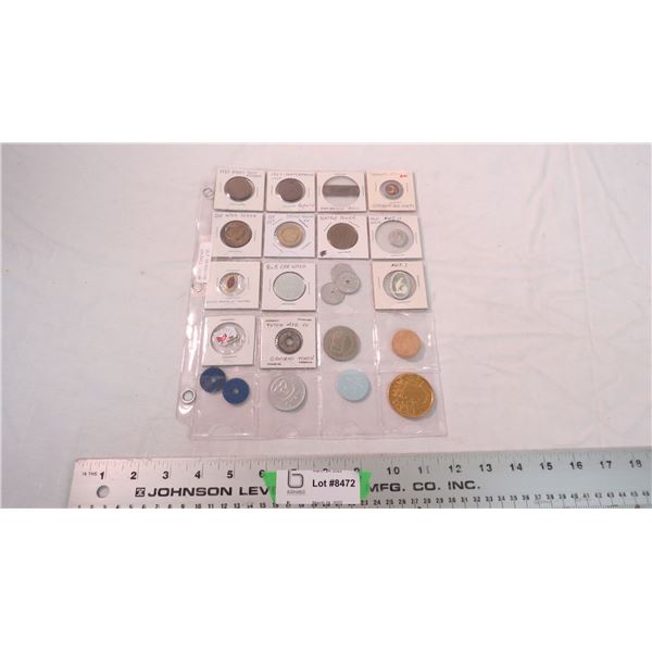 miscellaneous tokens, souvenirs, etc