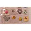 Image 3 : miscellaneous pins, coins, souvenirs wood tokens