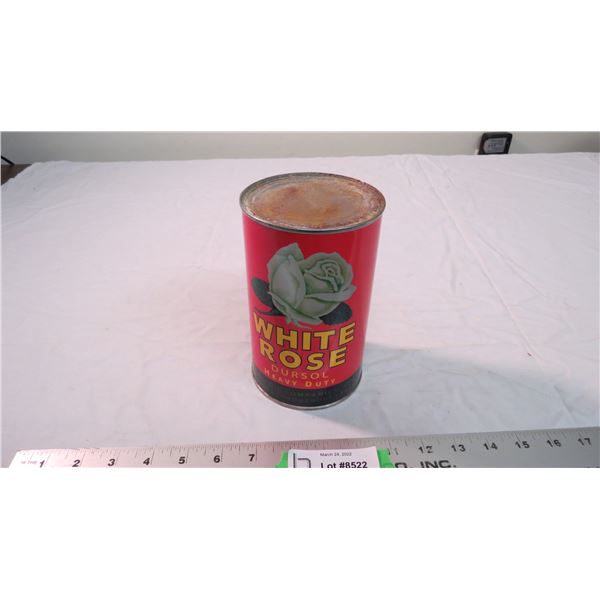 White Rose heavy duty oil can 1L (empty)