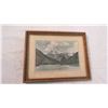 Image 2 : Framed Mount Rubson BC - 7.5"x9.5" picture - signed Spalding