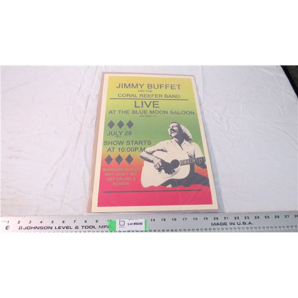 Jimmy Buffet Poster Print - 12x18