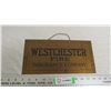 Image 1 : Westchester Fire Insurance Company Sign (brass?) - 12x6