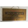Image 2 : Westchester Fire Insurance Company Sign (brass?) - 12x6