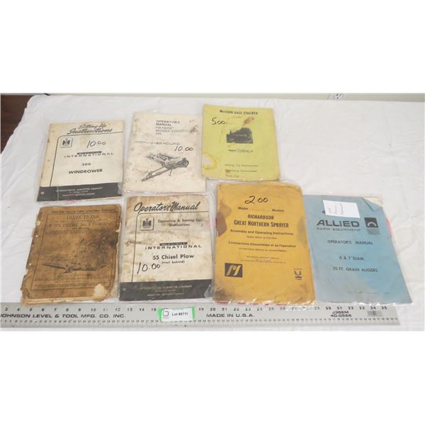 Vintage manuals