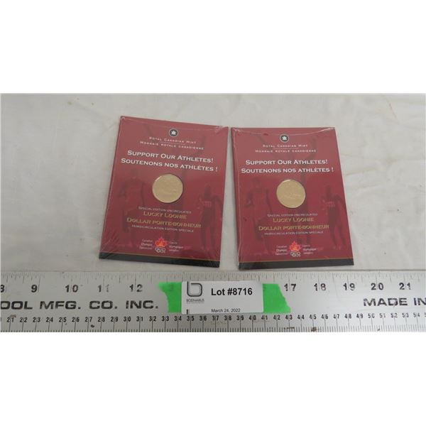 (2) RCM Lucky Toonie (sealed) olympic