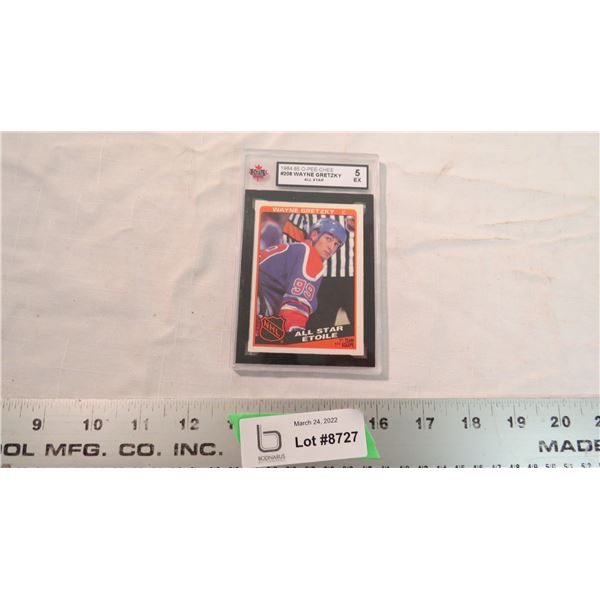 1984/85 OPC Wayne Gretzky card KSA grade 5