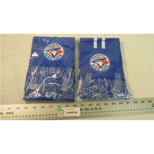 (2) Toronto Blue Jays scarves - double sided