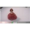 Image 1 : Red&Clear Beaded dress on small doll
