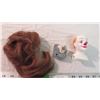 Image 2 : Music box from Doll, real human hair wig for doll, porcelain clown head