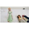 Image 2 : Growing up birthday girl series porcelain figure + 2 other vintage dolls