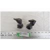 Image 2 : (2) Pewter Bird Salt & Pepper shakers