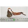 Image 1 : Brass bell with leather stray (not original clapper)