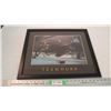 Image 1 : Teamwork motivational framed picture - 22x17.5