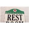 Image 2 : Texaco Rest Room tin sign - 6x8