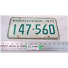 Image 1 : 1970 Sask plate