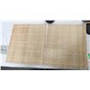 Image 4 : set of wood chopsticks, wood rolling pan, placemats