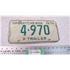 Image 1 : Sask Trailer plate - 1970