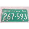 Image 2 : 1969 - Sask license plate