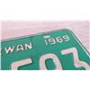 Image 3 : 1969 - Sask license plate