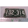 Image 1 : 1956 - Sask license plate