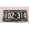 Image 2 : 1956 - Sask license plate