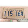 Image 1 : 1972 - Sask license plate