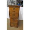 Image 1 : *4 Drawer wooden filing cabinet (bottom needs repair) - 20x28x52
