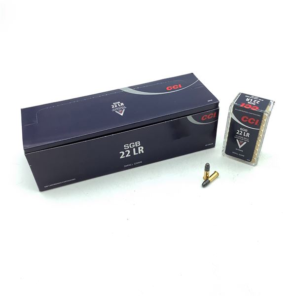 CCI SGB 22 LR 40 Grain Lead Flat Nose Ammunition, 500 Rounds