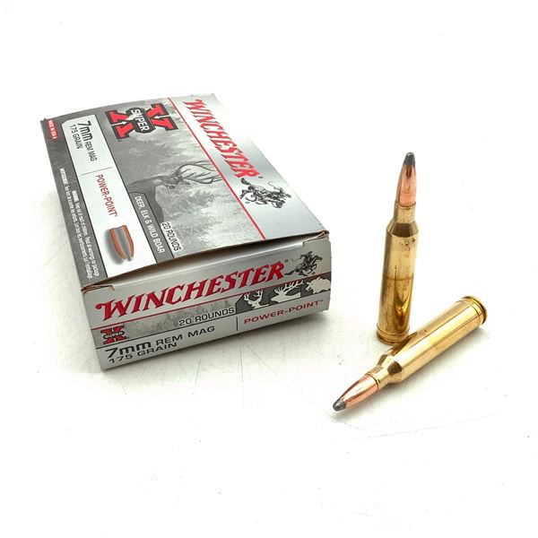 Winchester Super X PowerPoint 7mm Rem Mag 175 Grain Ammunition, 20 Rounds
