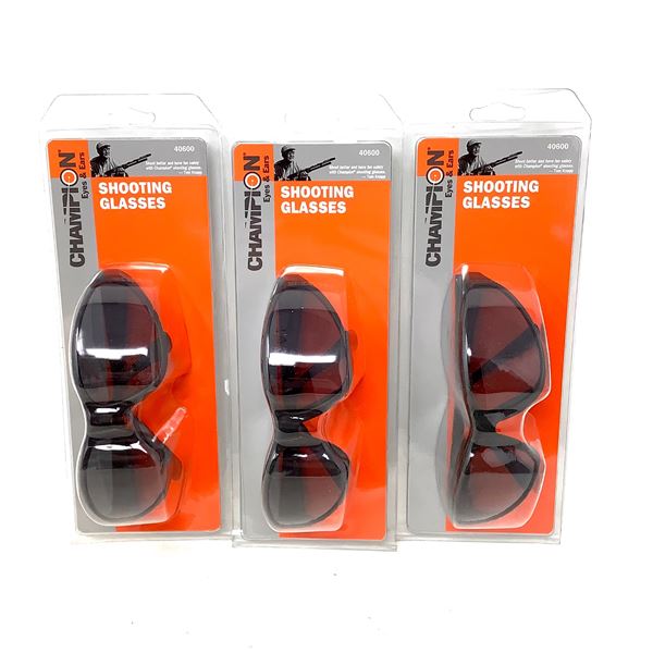 Champion Shooting Glasses X 3, New