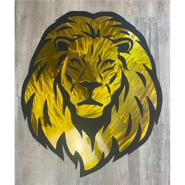 "Majestic Lion" Metal Artwork- Bancroft Plasma & Metal