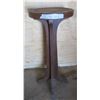 Image 1 : 33" tall Wooden Pedestal - (one broken foot)