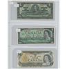 Image 1 : 3 Canada $1 Bank Notes - 1937, 1967, 1973