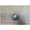 Image 1 : Costume Jewelry - Pearl & Silver Colour Brooch