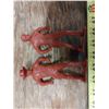 Image 1 : Vintage 5” Tall Plastic Toy Cowboy Figures x 2